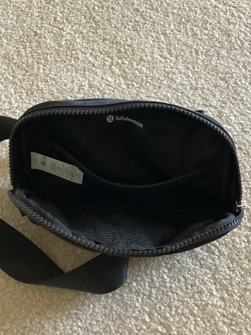 lululemon athletica Black Crossbody/Waist Pack with Adjustable Strap